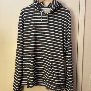 VINTAGE RARE Men's Obey Propaganda Striped Hooded Sweatshirt Size X-Large XL